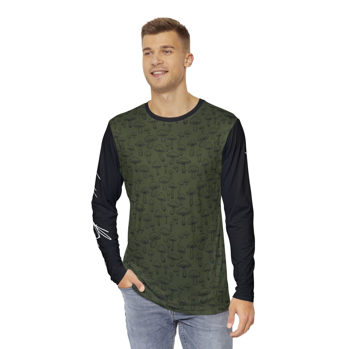 Mushroom Long-Sleeve Mountain Biking Jersey