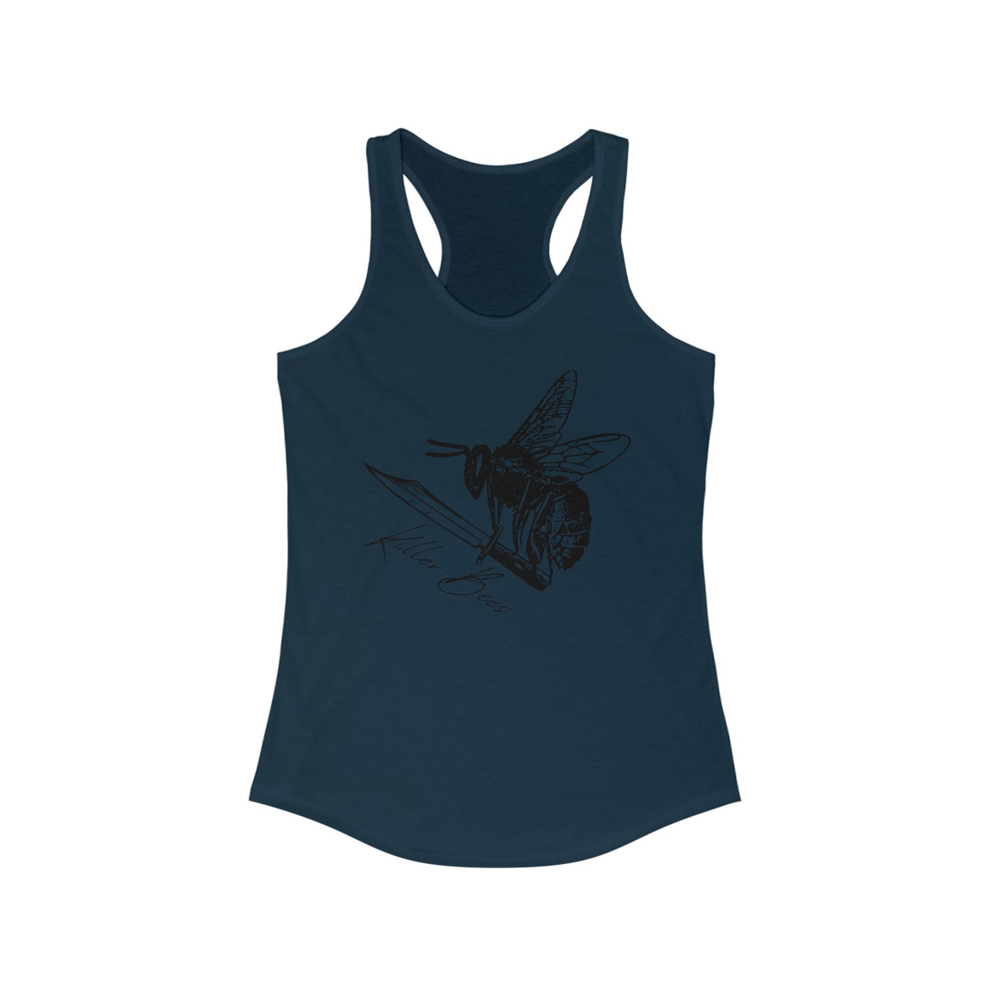 Women's Black Killer Bees Logo Tank