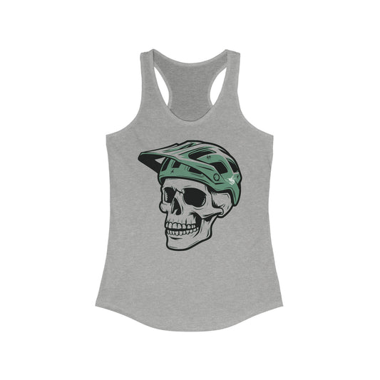 Helmeted Skull Tank Top, Women's