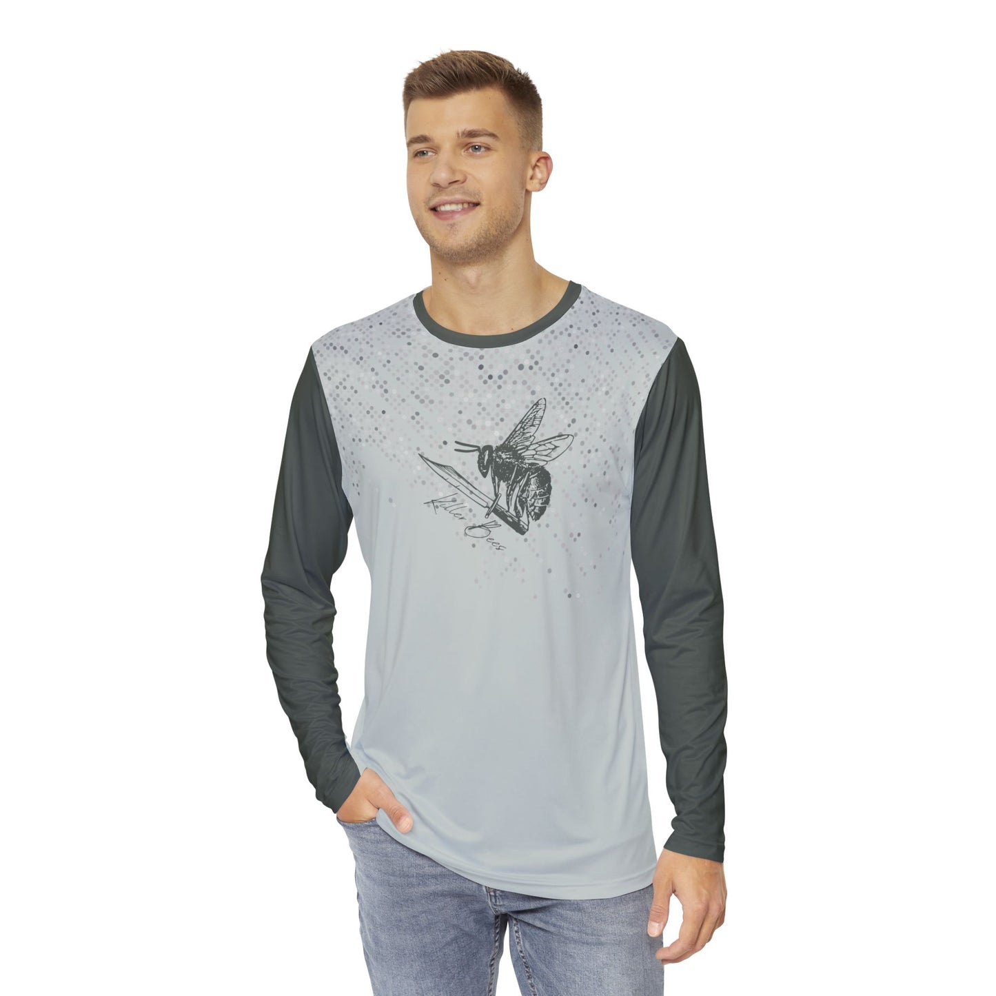 Killer Bees Fading Dot Long-Sleeve Mountain Biking Jersey