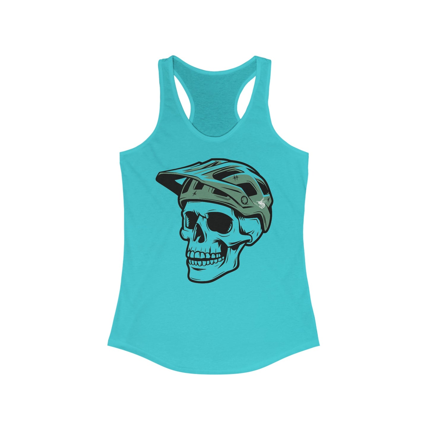 Helmeted Skull Tank Top, Women's