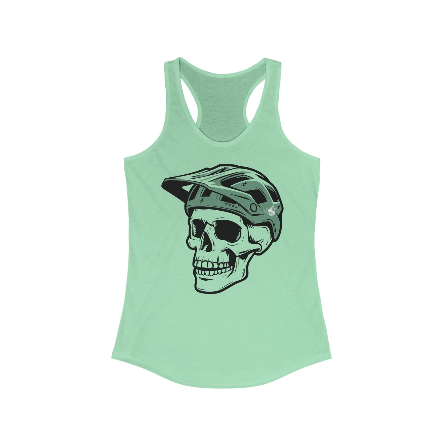 Helmeted Skull Tank Top, Women's