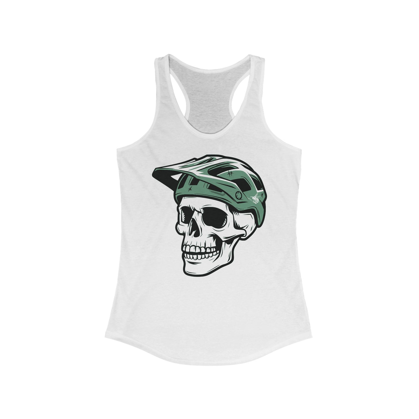 Helmeted Skull Tank Top, Women's