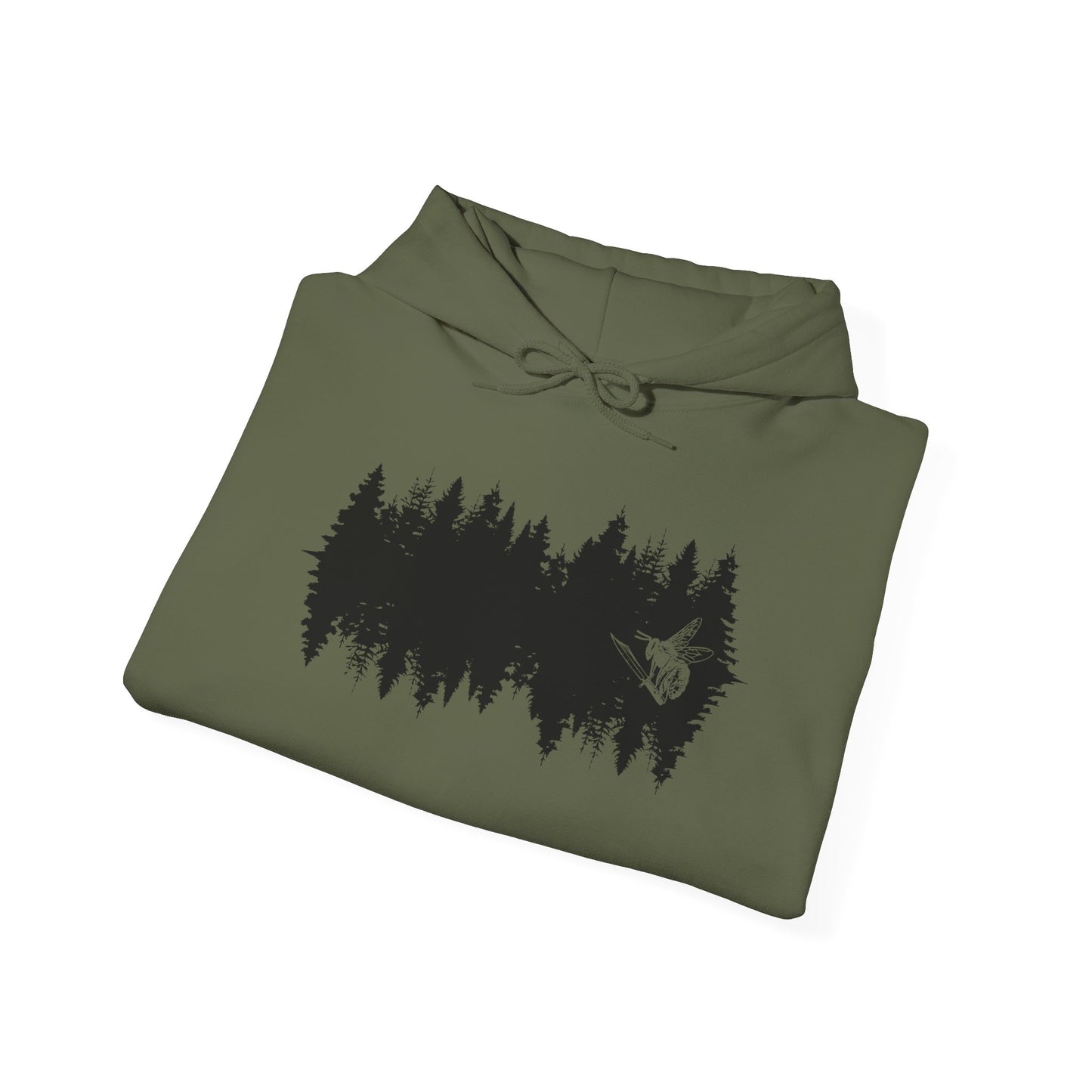 Reflected Tree Line Hooded Sweatshirt