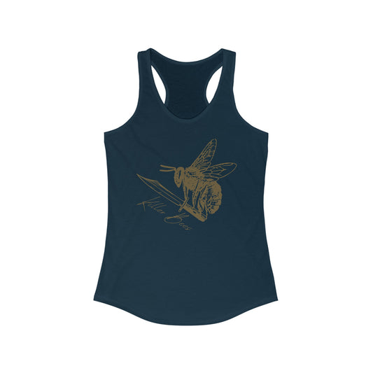 Women's Gold Killer Bees Logo Tank