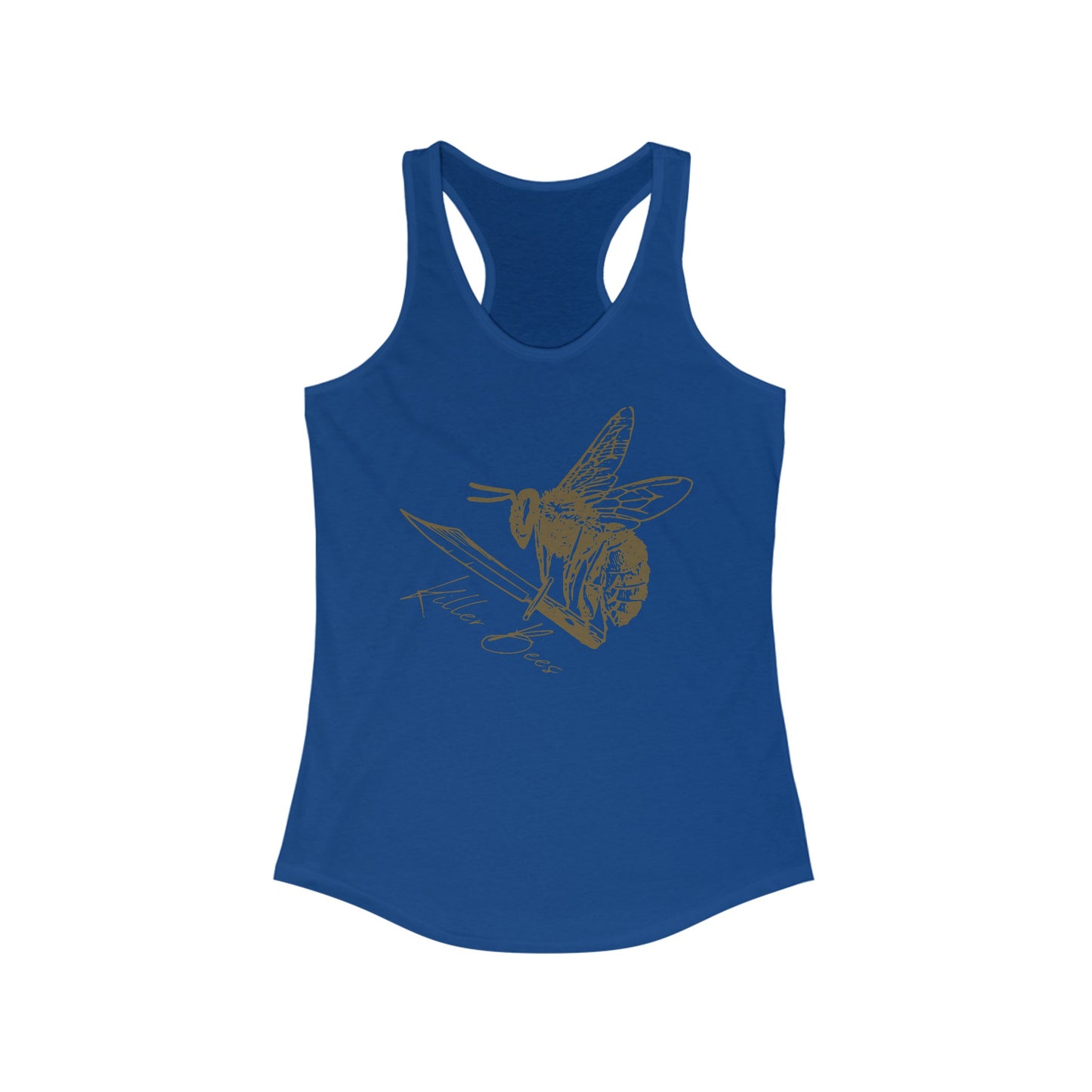 Women's Gold Killer Bees Logo Tank