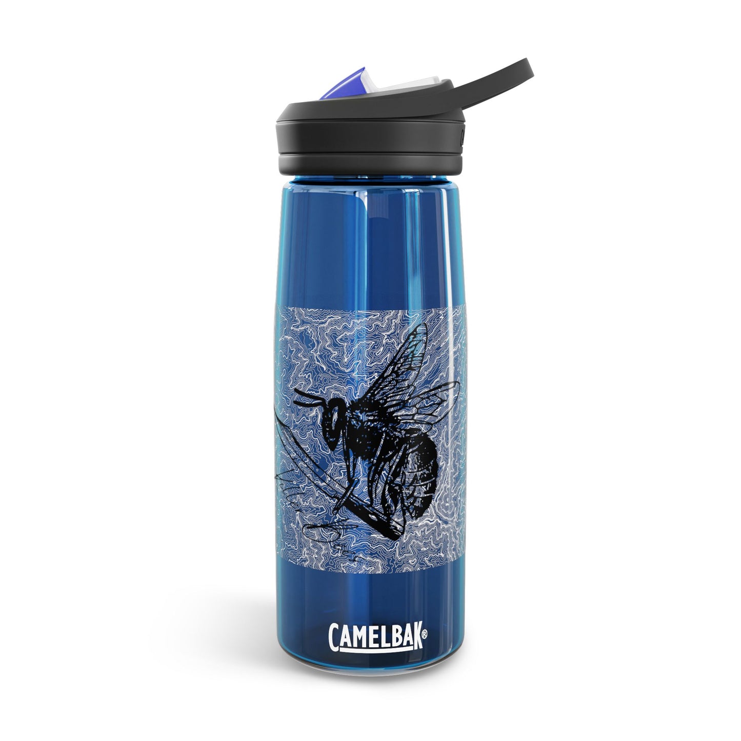 Killer Bees Topographic Logo CamelBak Eddy®  Water Bottle, 25oz