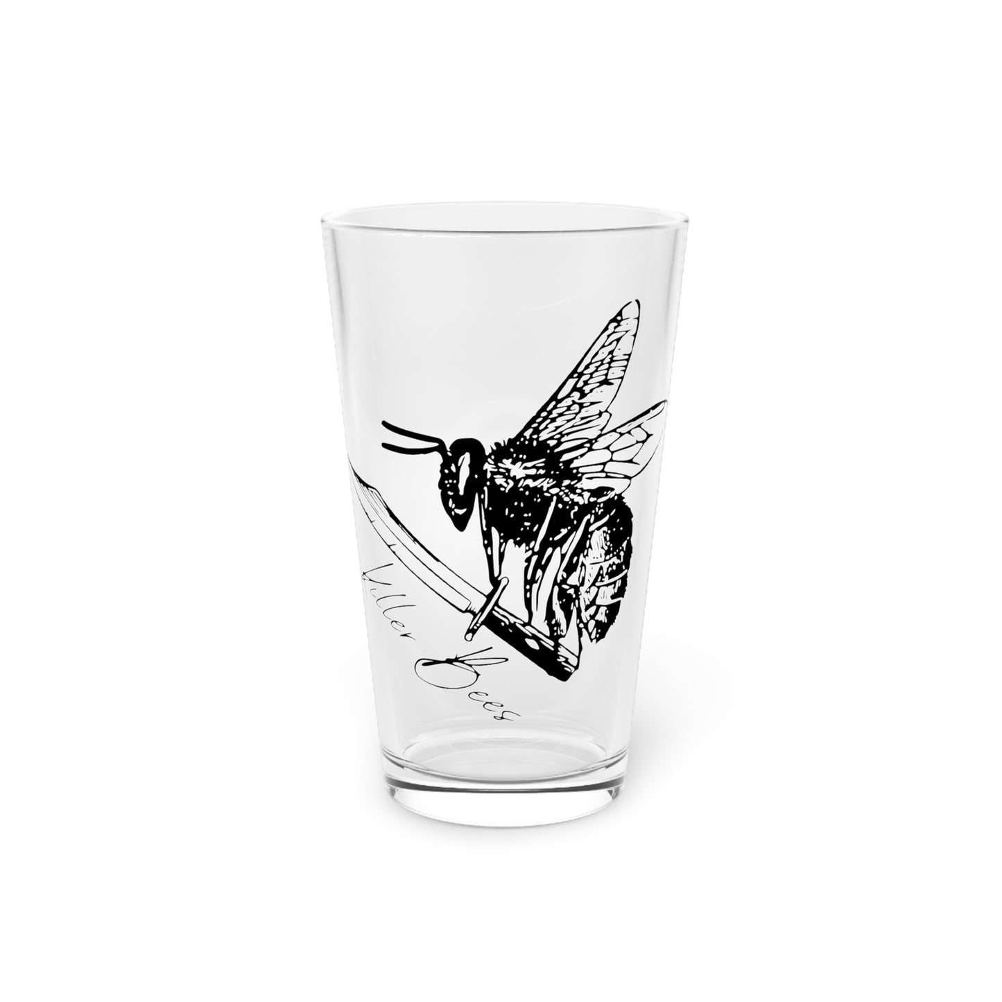 Killer Bees Pint Glass, 16oz