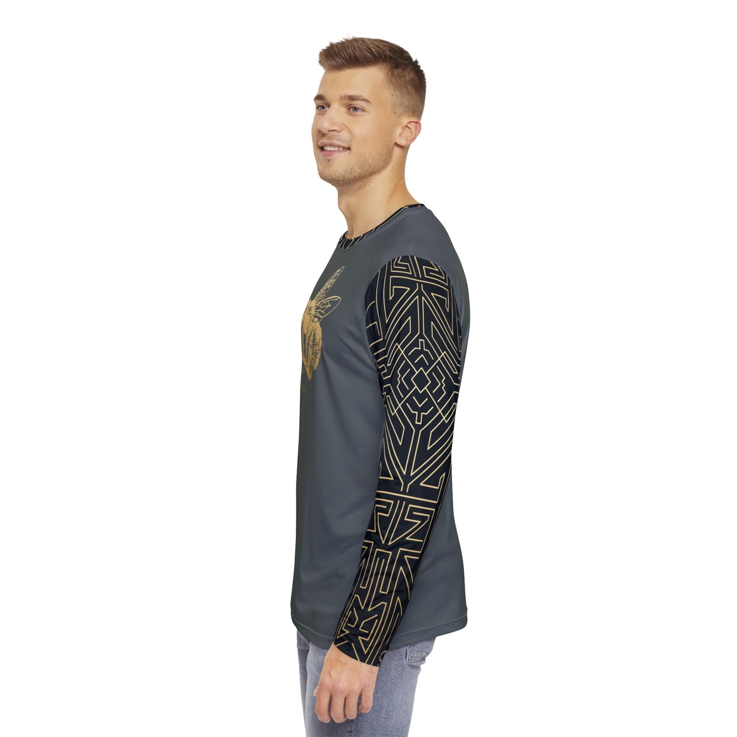 Killer Bees Norse Pattern Long-Sleeve Mountain Biking Jersey