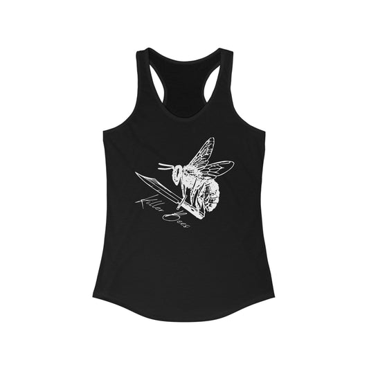 Women's White Killer Bees Logo Tank