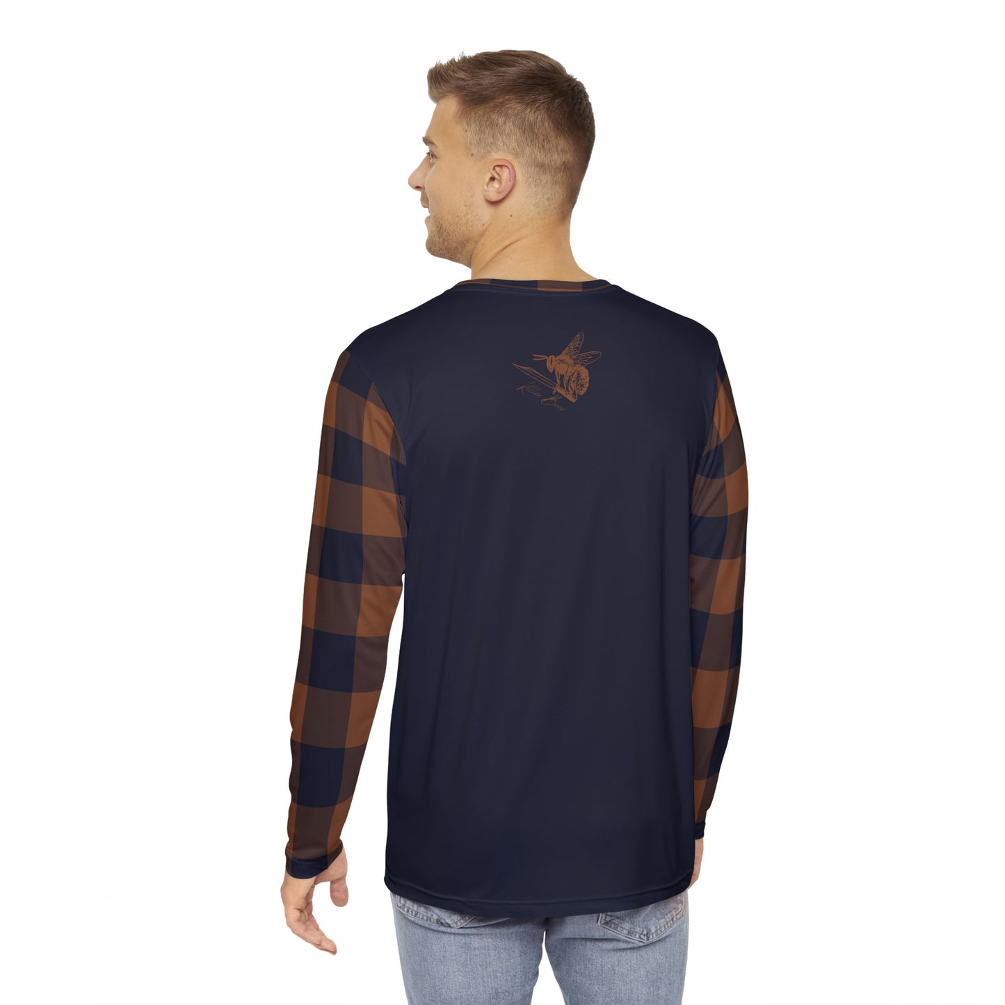 Wolowitz Plaid Long-Sleeve Mountain Biking Jersey