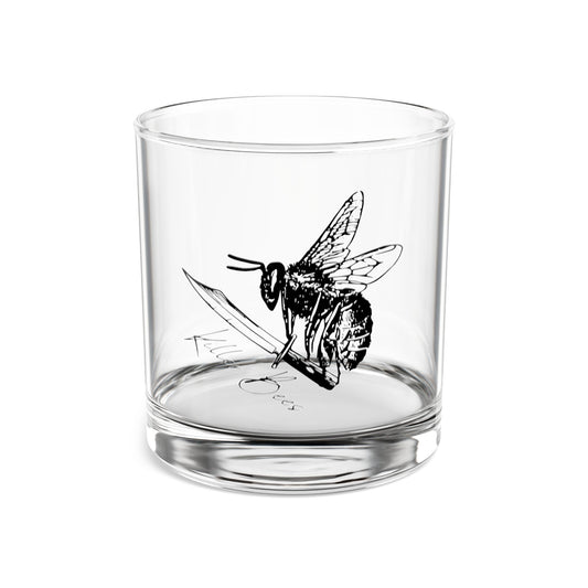 Killer Bees Whiskey Glass, 10oz