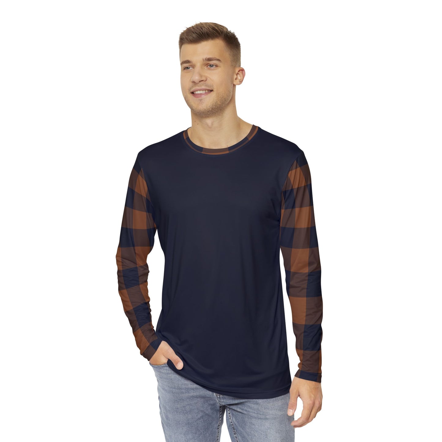 Wolowitz Plaid Long-Sleeve Mountain Biking Jersey