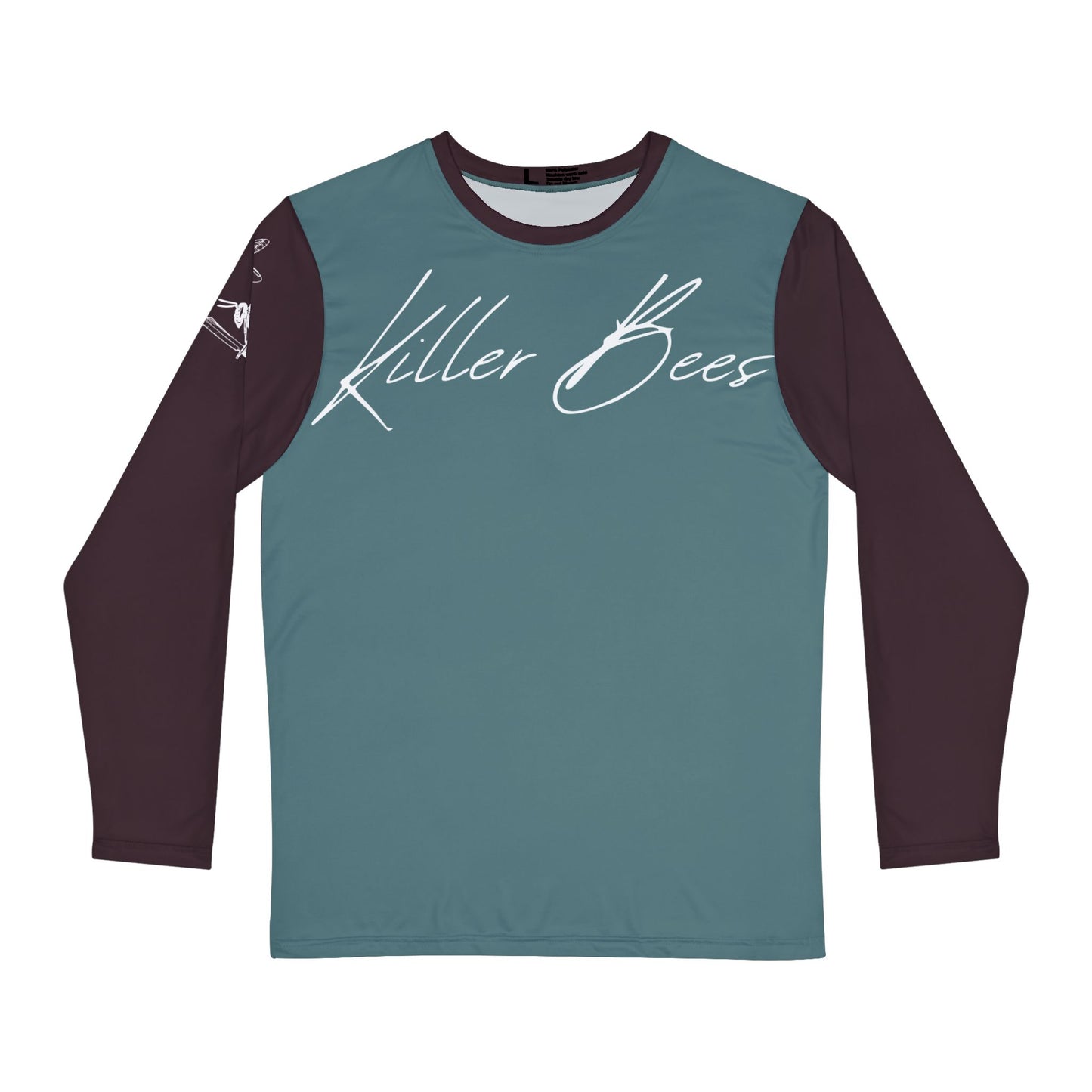 Killer Bees Faded Pine and Merlot Long-Sleeve Mountain Biking Jersey