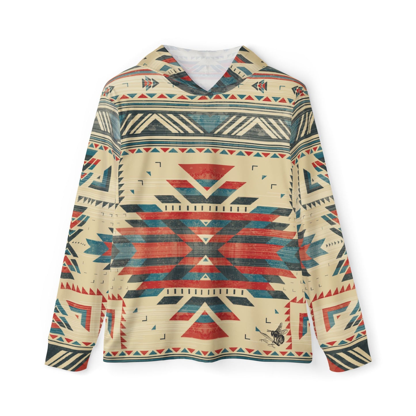 Native American Pattern Sun Hoodie, Athletic Shirt, Mountain Bike Jersey