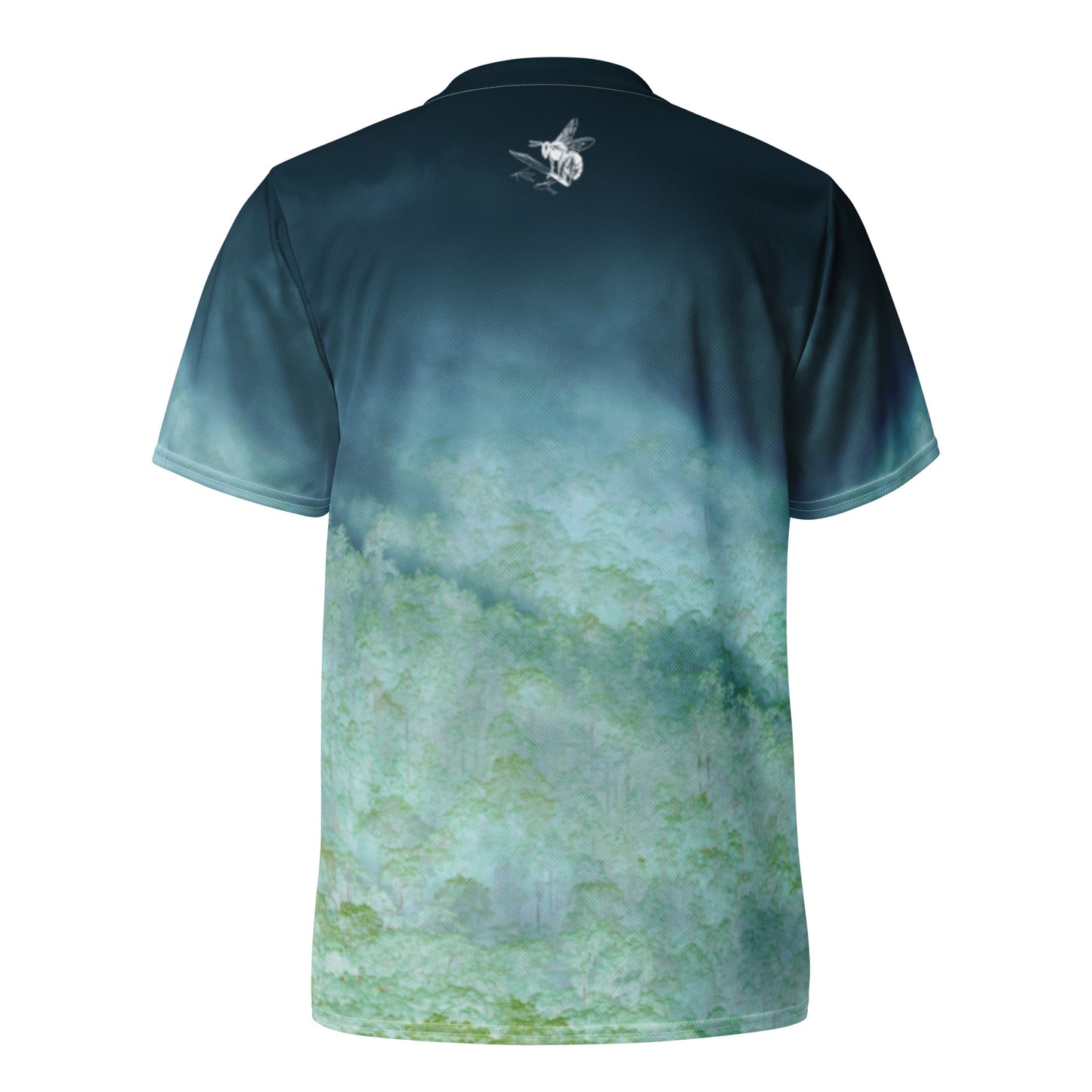 Inverse Foggy Forest Mountain Bike Jersey, Unisex