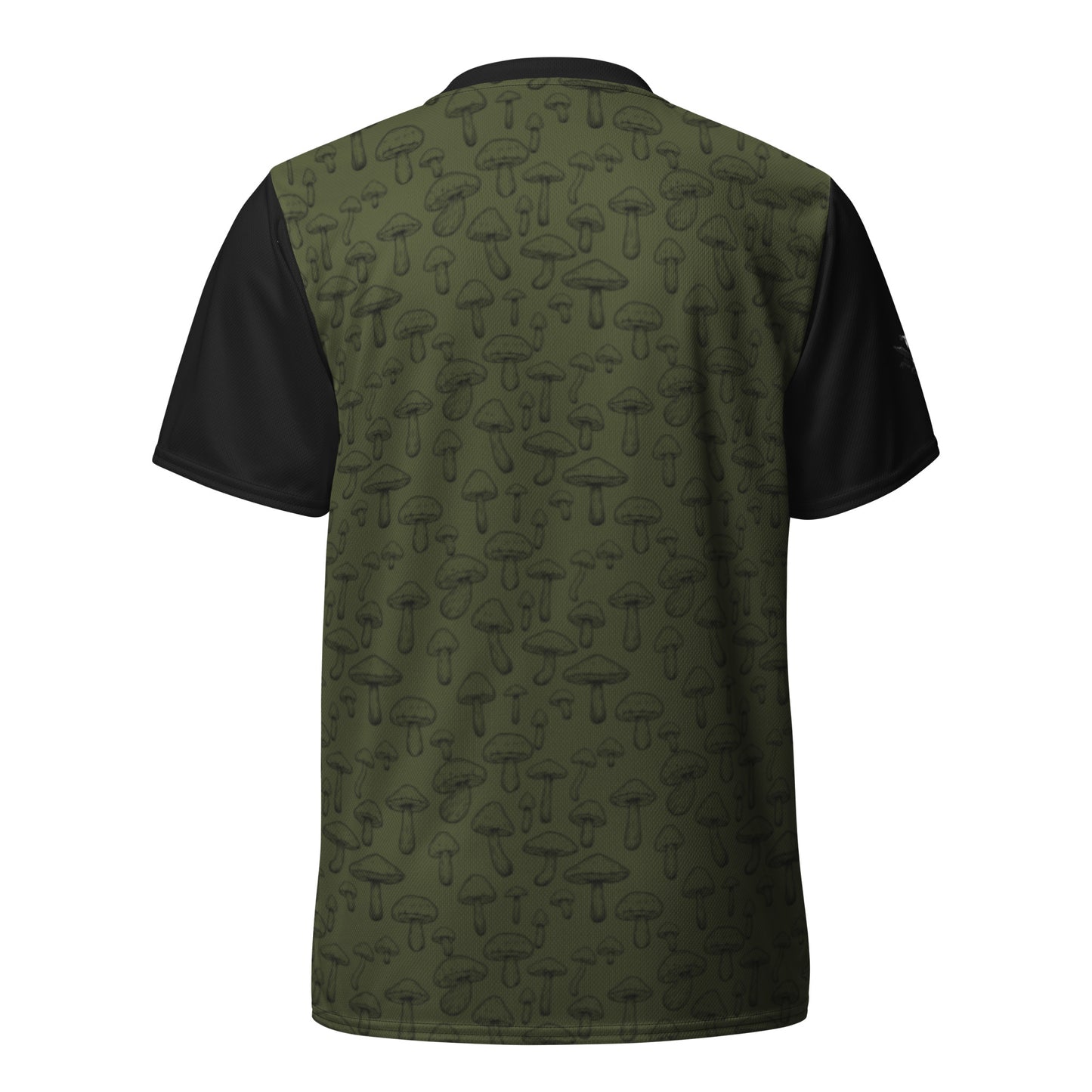 Mushroom Mountain Bike Jersey, Unisex, Moss Green and Gray